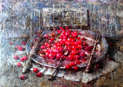 Hawthorn Berries von Helen Illichova, Malerei kaufen auf Singulart
