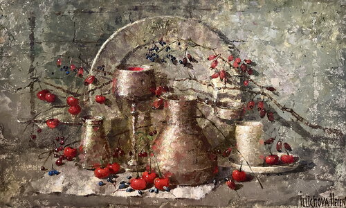 Among Friends von Helen Illichova, Malerei kaufen auf Singulart