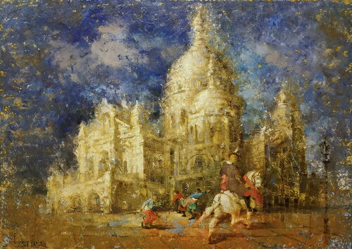 Basilica of Sacré-Cœur de Helen Illichova, Pintura a la venta en Singulart
