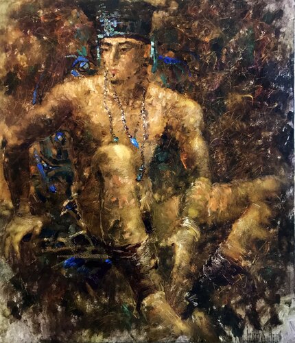 Eastern Prince di Helen Illichova, Pittura in vendita su Singulart
