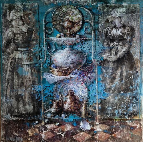 Kitchen Utensils van Helen Illichova, Schilderij te koop op Singulart