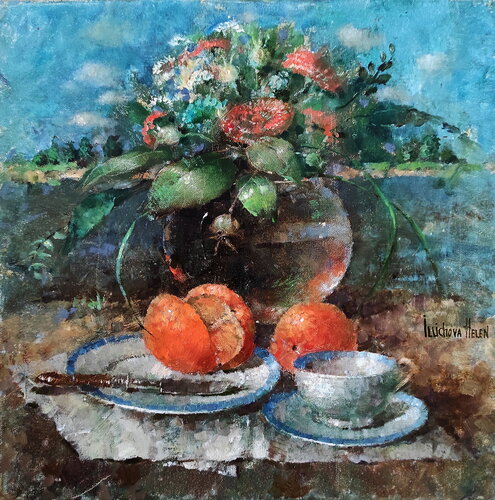 The Celebration Continues van Helen Illichova, Schilderij te koop op Singulart