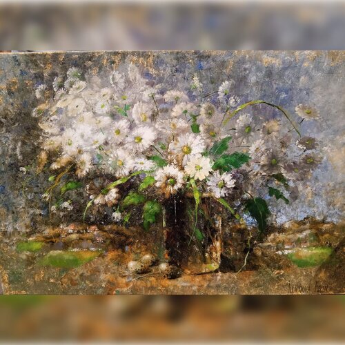 Fields of Daisies di Helen Illichova, Pittura in vendita su Singulart