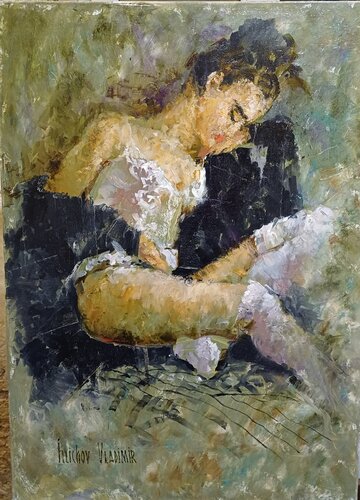 The Green Room van Helen Illichova, Schilderij te koop op Singulart