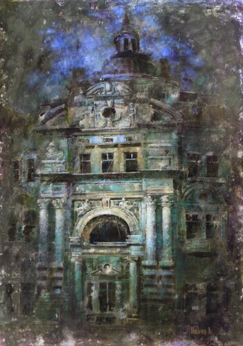 The Vanishing House van Helen Illichova, Schilderij te koop op Singulart