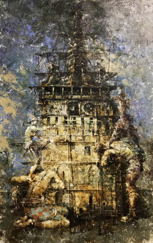 Vertical Bundle de Helen Illichova, Pintura a la venta en Singulart