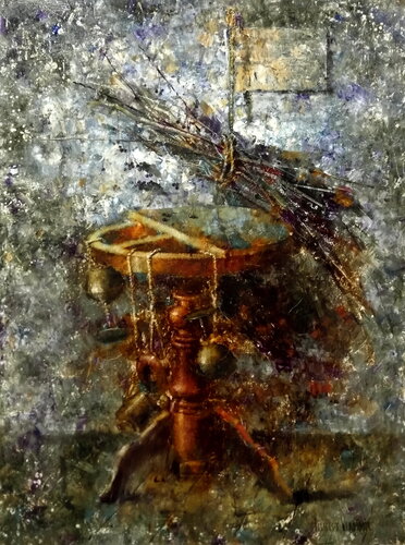 Kostandi's Table von Helen Illichova, Malerei kaufen auf Singulart