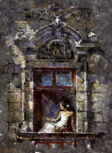 White Dress by Helen Illichova, Painting for Sale on Singulart
