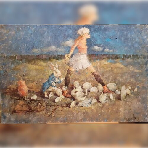 Alice Can’t Be Late Anymore by Helen Illichova, 회화 for Sale on Singulart