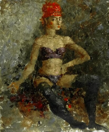 Asana by Helen Illichova, Painting for Sale on Singulart