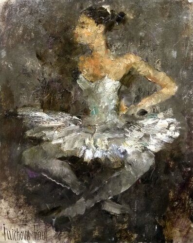 Ballet Class 3 van Helen Illichova, Schilderij te koop op Singulart