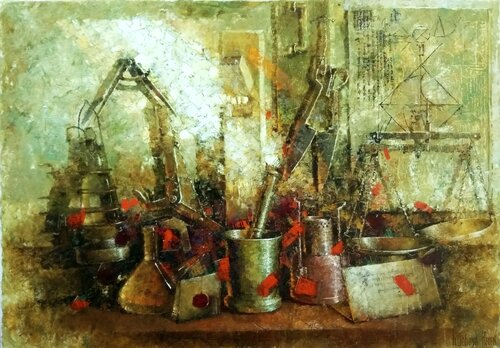 Impeccable blend of old and new van Helen Illichova, Schilderij te koop op Singulart