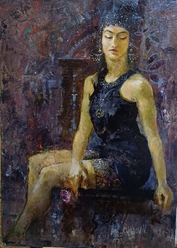 Queen Tamar by Helen Illichova, Painting for Sale on Singulart