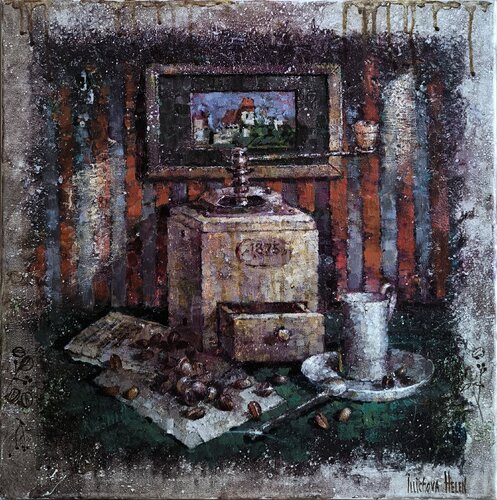 Coffe tradition von Helen Illichova, Malerei kaufen auf Singulart