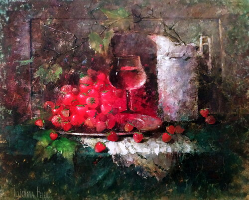 Strawberry Breakfast von Helen Illichova, Malerei kaufen auf Singulart