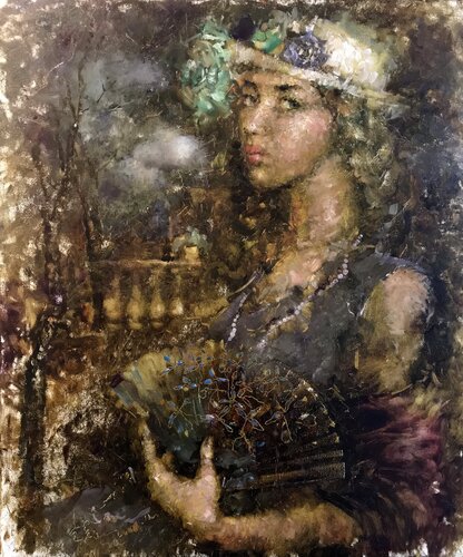 Evening Terrace par Helen Illichova, Peinture en vente sur Singulart