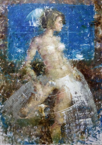 Blue Morning by Helen Illichova, 회화 for Sale on Singulart