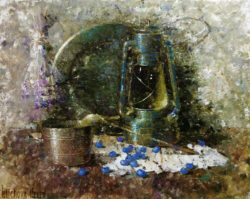 Blue Air by Helen Illichova, Painting for Sale on Singulart