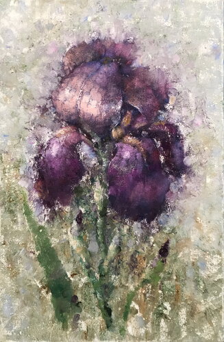 Oboe Iris by Helen Illichova, 絵画 for Sale on Singulart