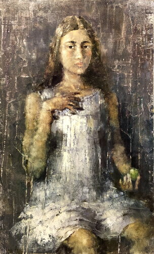 Sad Angel de Helen Illichova, Pintura a la venta en Singulart