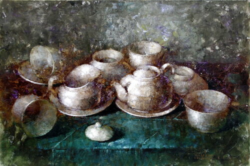 Morning Tea van Helen Illichova, Schilderij te koop op Singulart