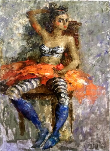 The Free Circus Performer von Helen Illichova, Malerei kaufen auf Singulart