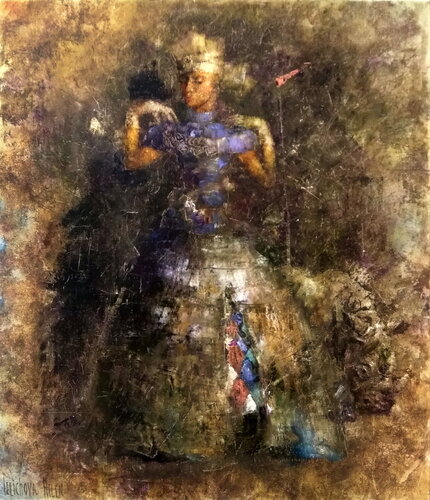 A Meeting with Oneself van Helen Illichova, Schilderij te koop op Singulart
