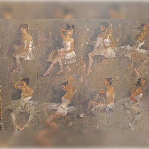 Ballet Study de Helen Illichova, Pintura a la venta en Singulart