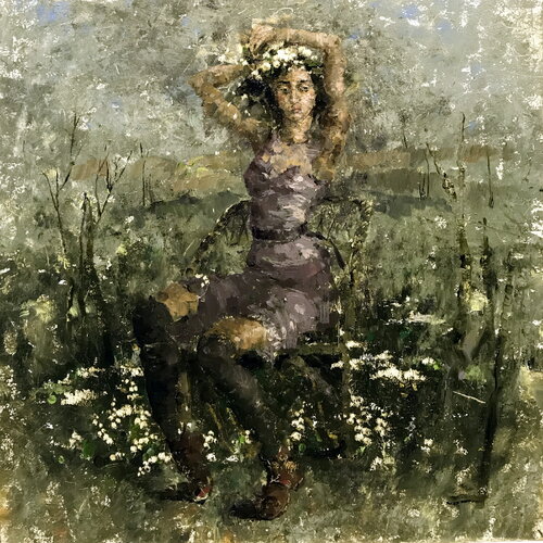 Lily of the Valley Glade von Helen Illichova, Malerei kaufen auf Singulart