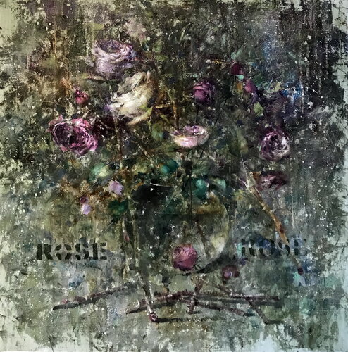 The Time of Roses di Helen Illichova, Pittura in vendita su Singulart
