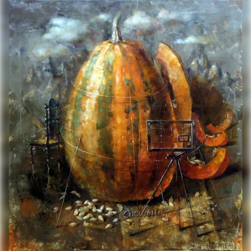 Cucurbita van Helen Illichova, Schilderij te koop op Singulart