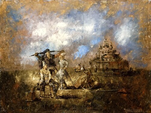 Golden Dust de Helen Illichova, Pintura a la venta en Singulart