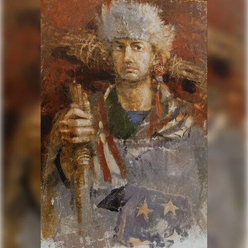 Tibetan Wanderer van Helen Illichova, Schilderij te koop op Singulart