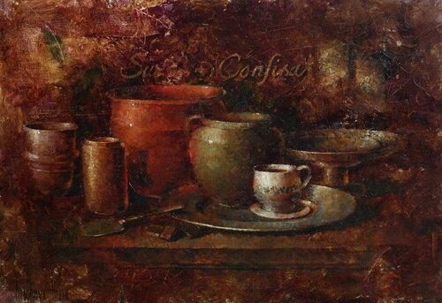 The Taste of Chocolate by Helen Illichova, Painting for Sale on Singulart