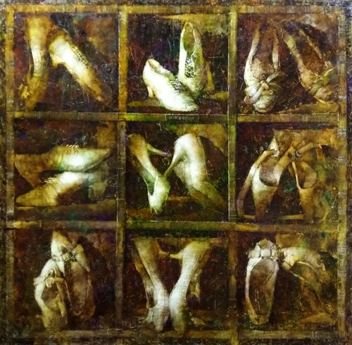 Noble Gossip par Helen Illichova, Peinture en vente sur Singulart