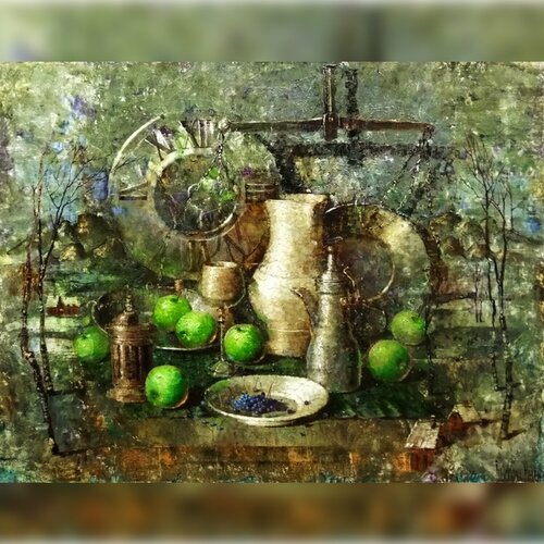 Winter Time of Wonders by Helen Illichova, Painting for Sale on Singulart
