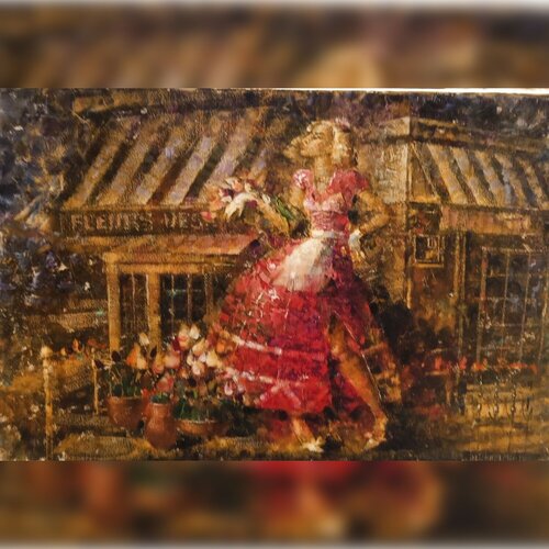 The Flower Girl of Montmartre von Helen Illichova, Malerei kaufen auf Singulart