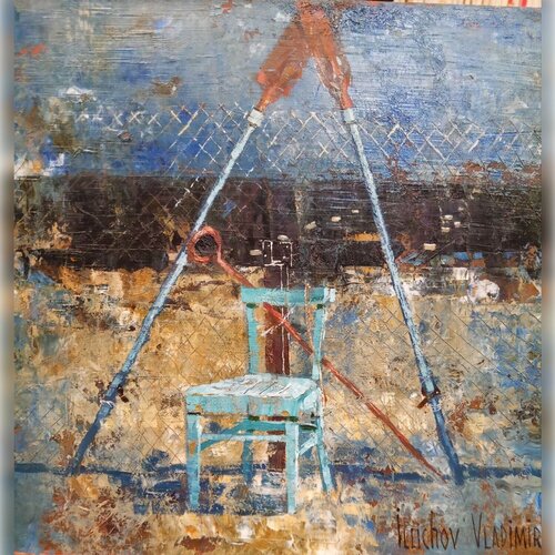 Bird on a Wire van Helen Illichova, Schilderij te koop op Singulart