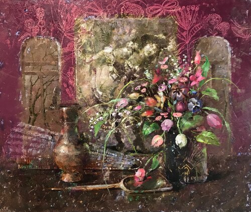 Dancer’s Boudoir by Helen Illichova, 회화 for Sale on Singulart