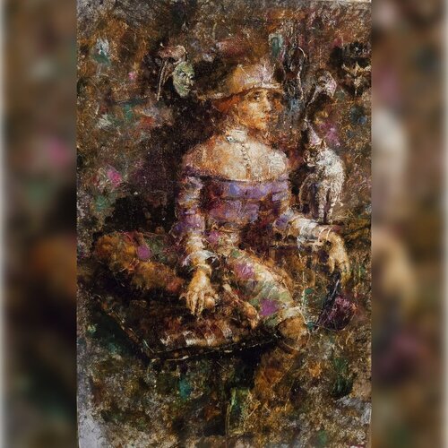Secret Purring di Helen Illichova, Pittura in vendita su Singulart