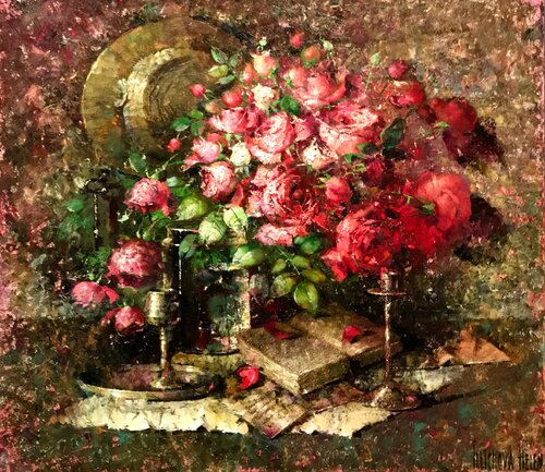 Marina’s Poems von Helen Illichova, Malerei kaufen auf Singulart