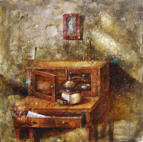 The Transparency of Time Flows de Helen Illichova, Pintura a la venta en Singulart