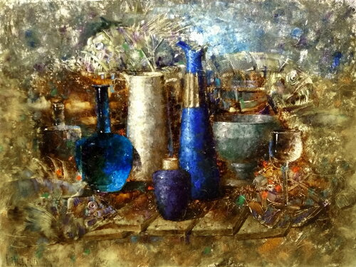 Blue Phantoms van Helen Illichova, Schilderij te koop op Singulart