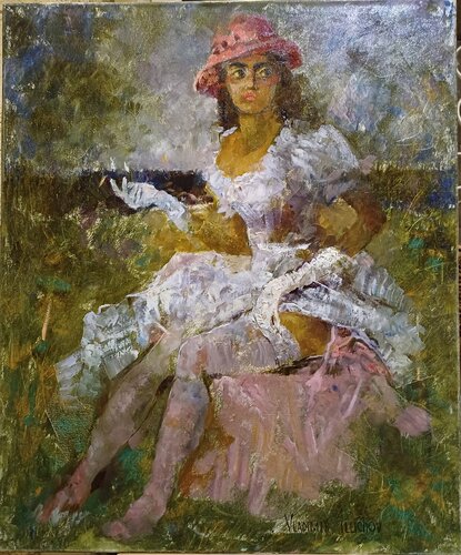 Lilac Air van Helen Illichova, Schilderij te koop op Singulart