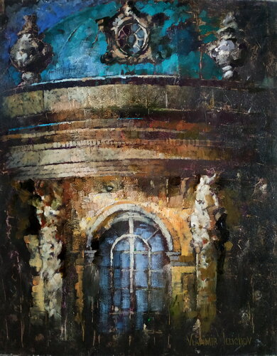 Sanssouci Central Facade par Helen Illichova, Peinture en vente sur Singulart