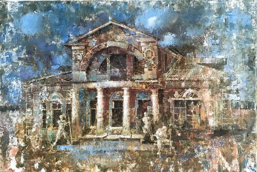 Red Clay Scatterings by Helen Illichova, Painting for Sale on Singulart