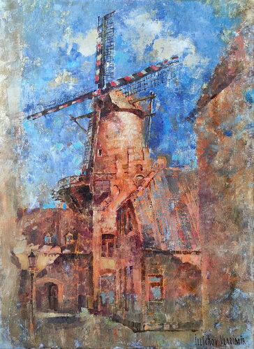 The Windmill di Helen Illichova, Pittura in vendita su Singulart