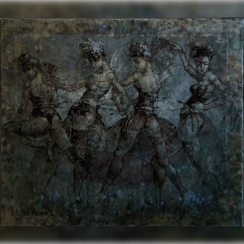 Camuflauge Angels von Helen Illichova, Malerei kaufen auf Singulart