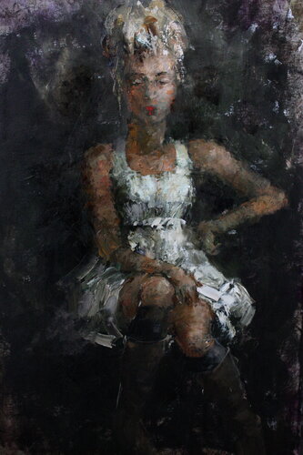 Biker’s Bride...2 by Helen Illichova, 油畫 for Sale on Singulart