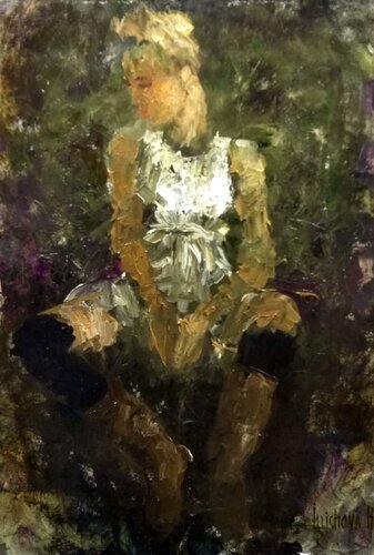 Biker’s Bride...3 by Helen Illichova, 油畫 for Sale on Singulart